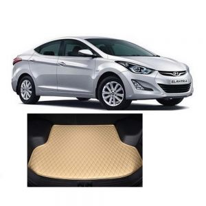 Trunk/Boot/Dicky PU Leatherette Mat for Elantra Fluidic - beige